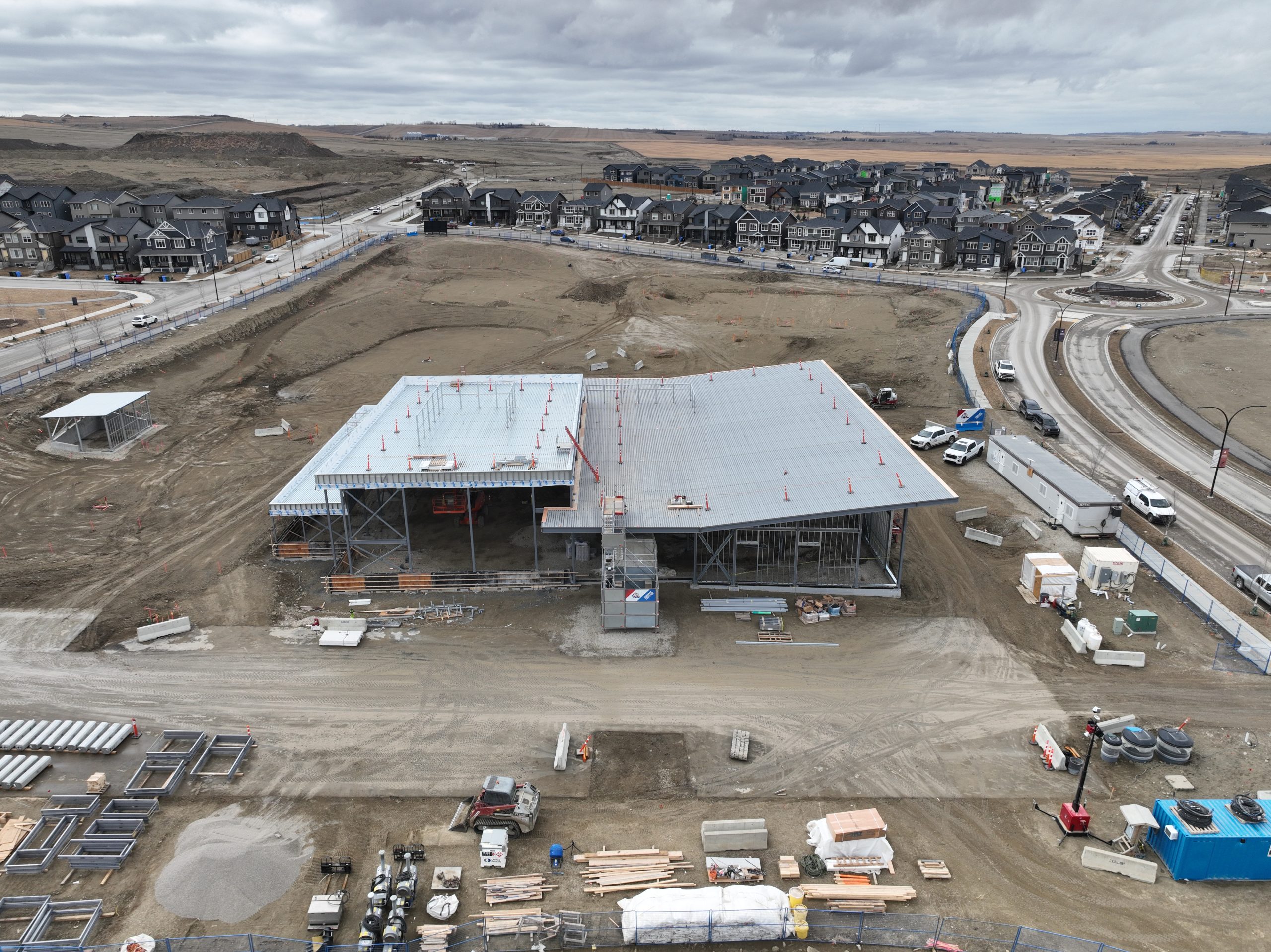 Aerial image of The Village in March 2025.